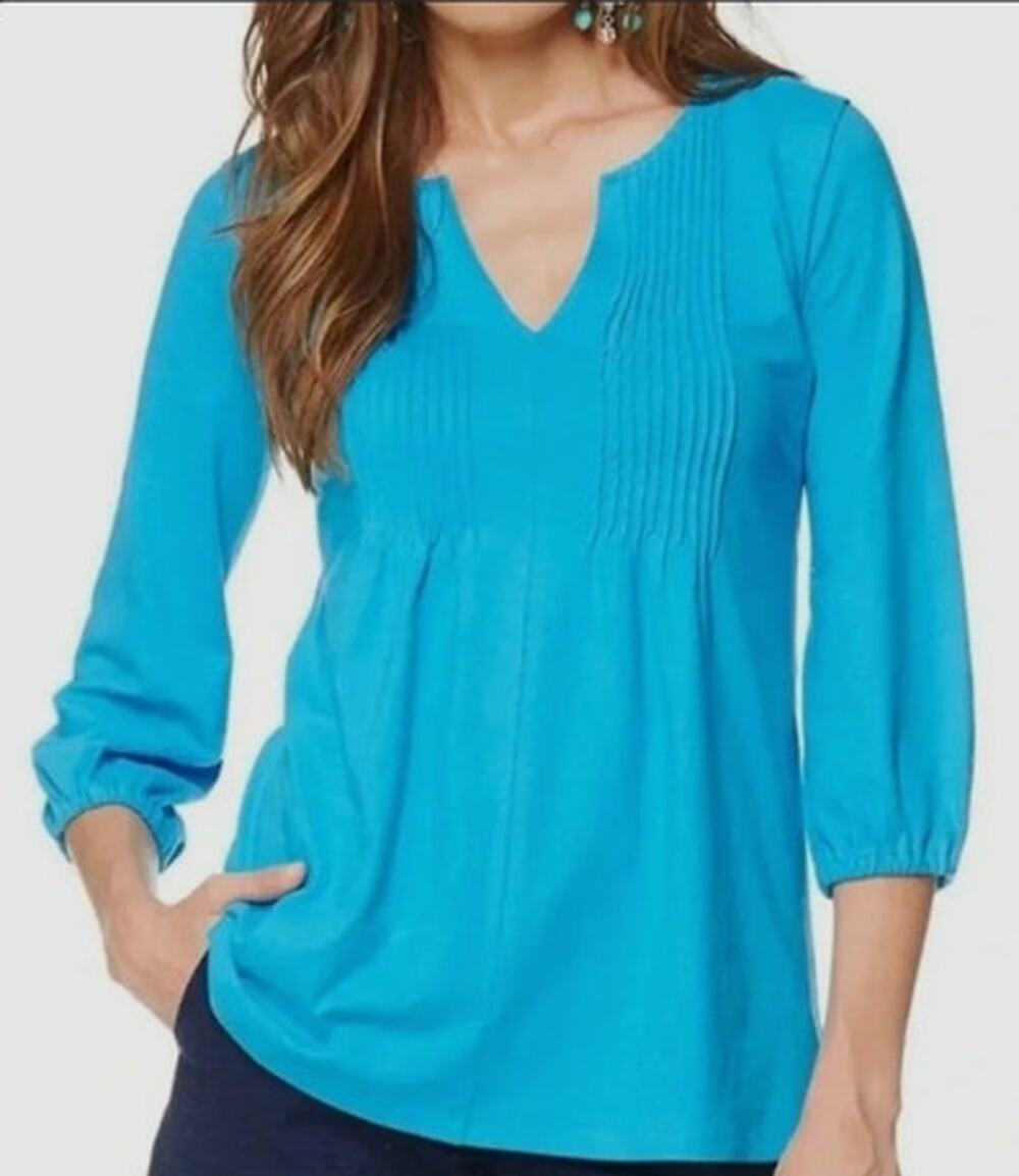 Lily Pulitzer Braylen Turquoise Tunic Size XS